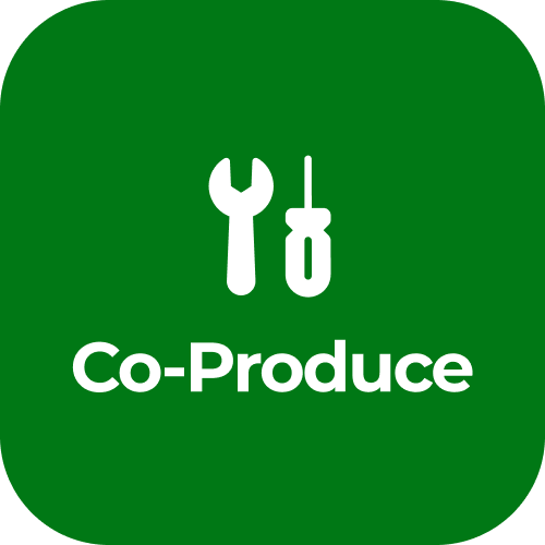 CD4A Stage Icon in green colour for Phase 4 Stage 11 - Co-produce